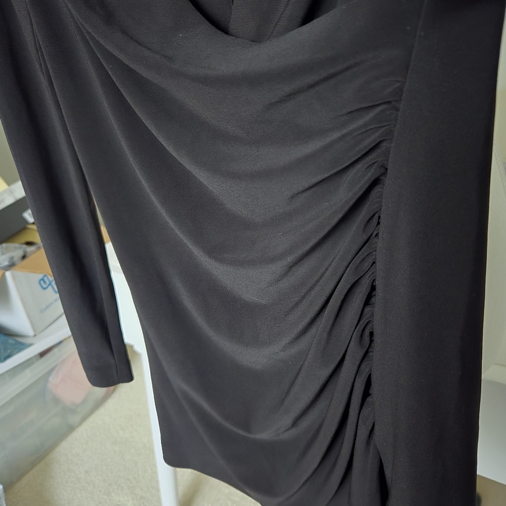 Norma Kamali Black Women's Ruched Top- New - Picture 6 of 8